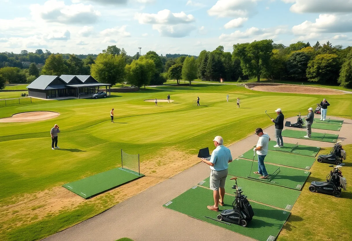 View of the Lincoln Financial Center and golf course at Cobbs Creek