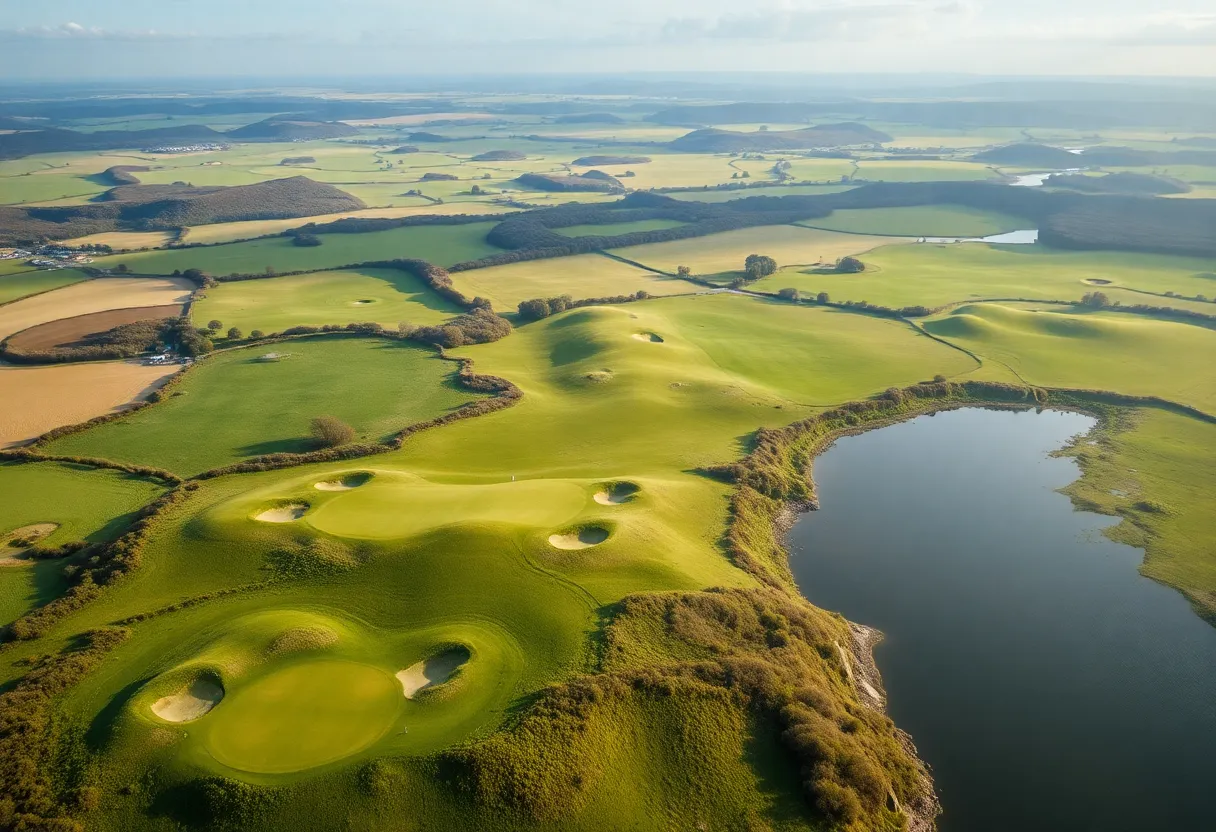 Scenic view of Northern Ireland golf courses