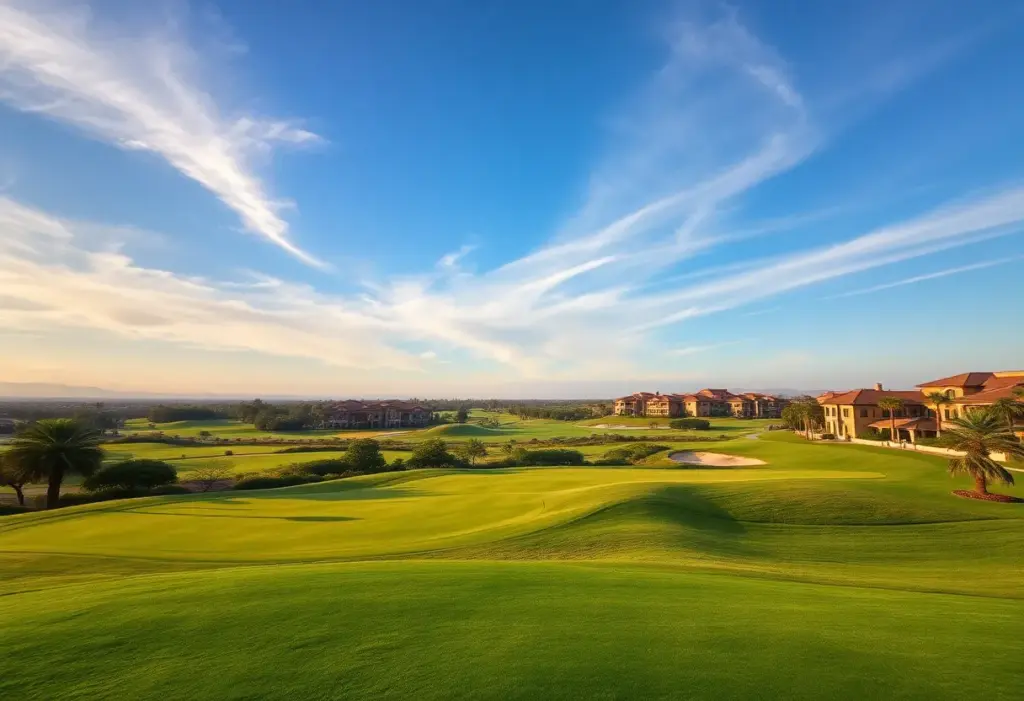 A breathtaking view of the golfing greens at Sea Pines Resort.