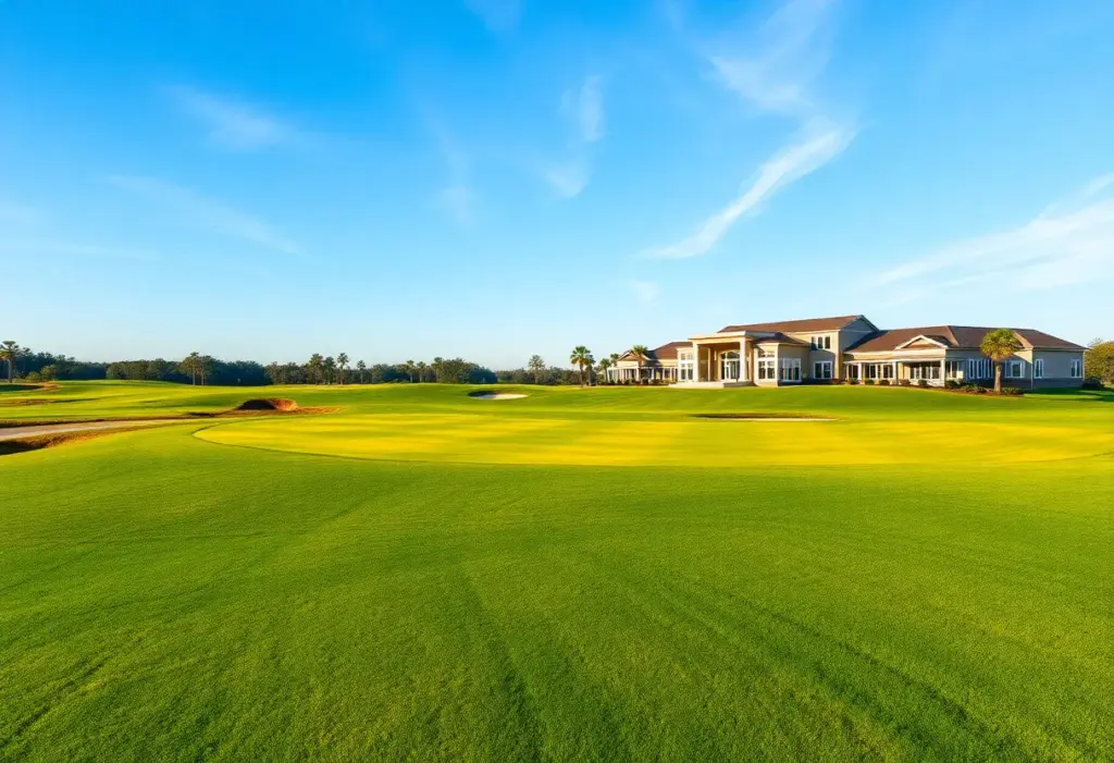 Beautiful view of the golf course at Tepetonka Club