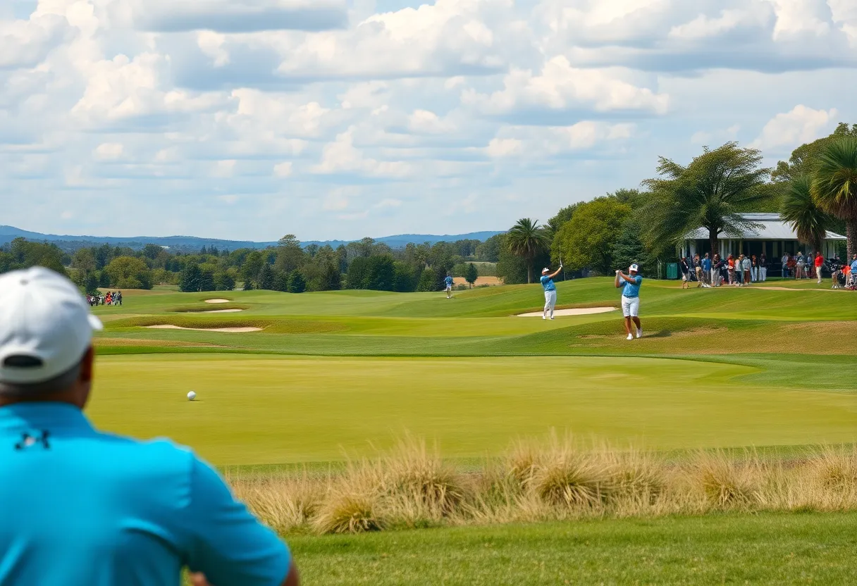 Golf course view during the International Series Japan