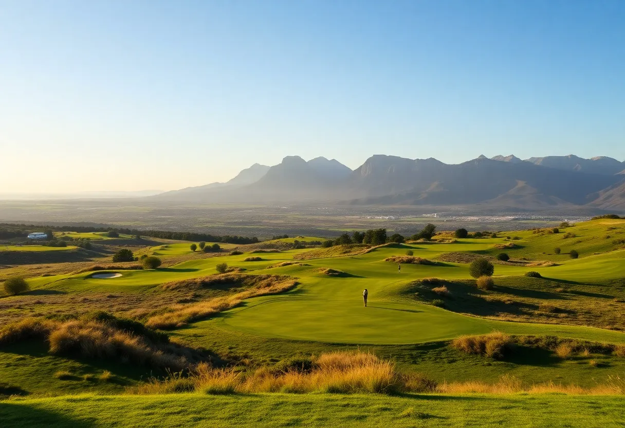 Scenic view of a golf course during the Ultimate Garden Route Road Trip