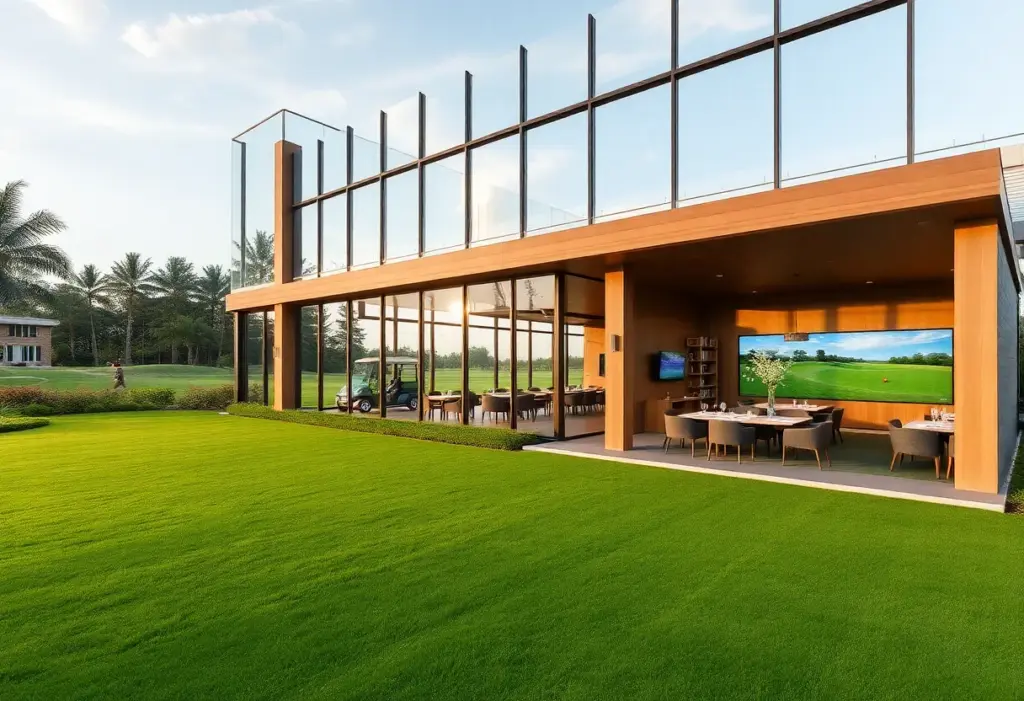 Render of the new clubhouse at Victoria National Golf Club